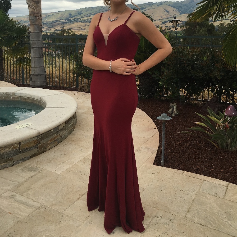 Jovani Prom Dress Red Size 4